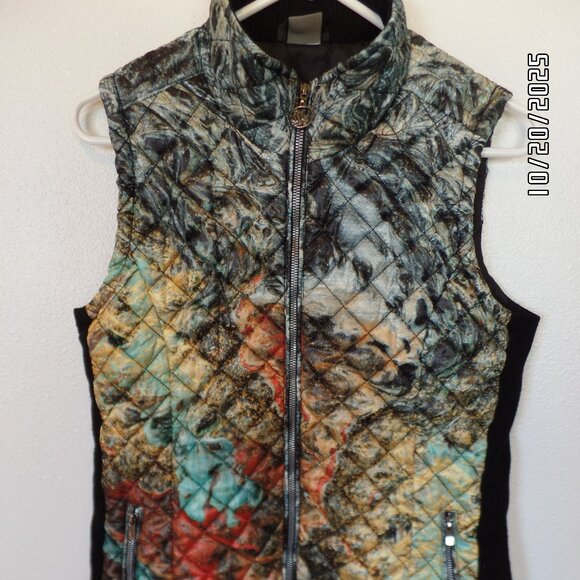 Dolcezza Wearable Simply Art Quilted Vest Multi Color Size ? - Picture 1 of 8